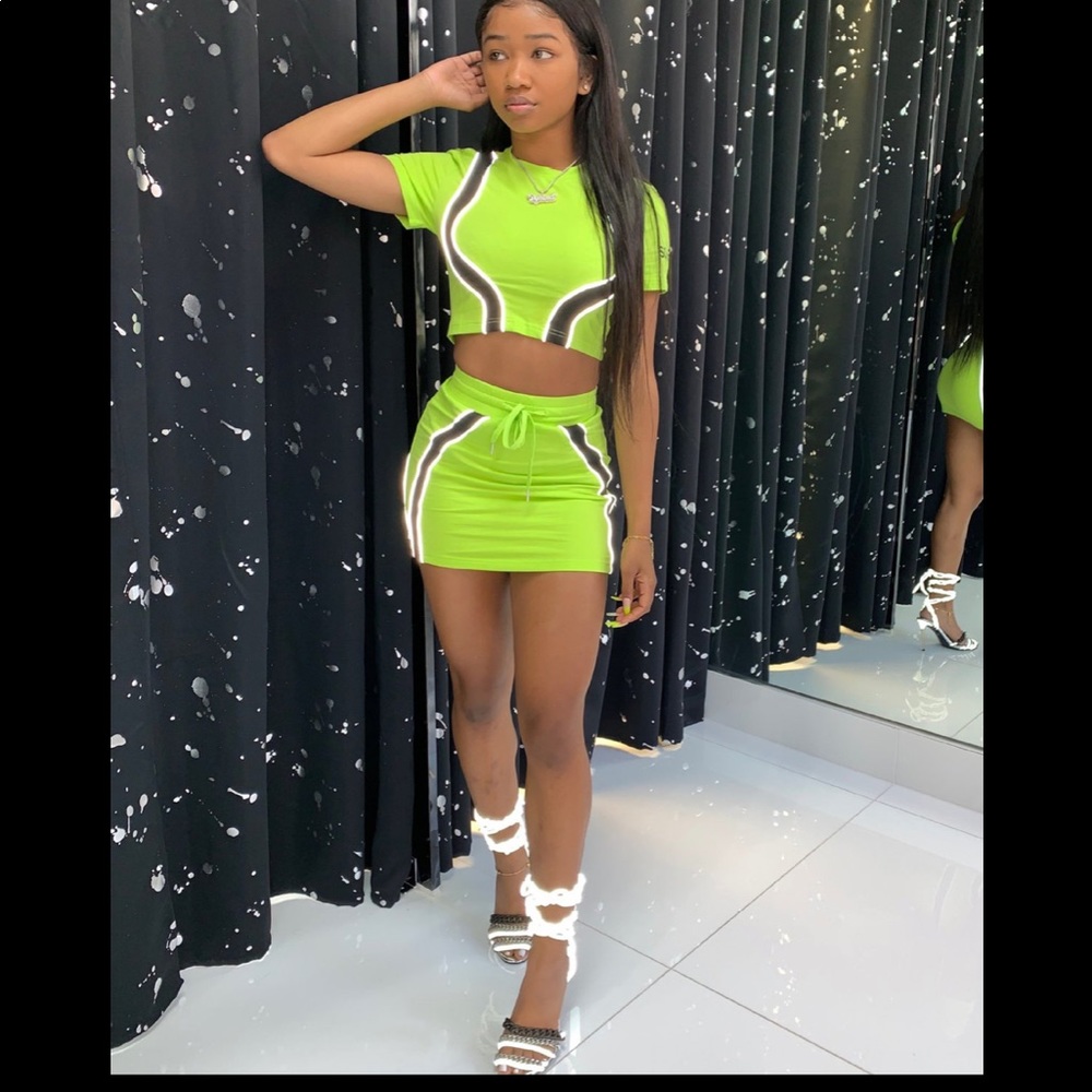 Lime two piece set